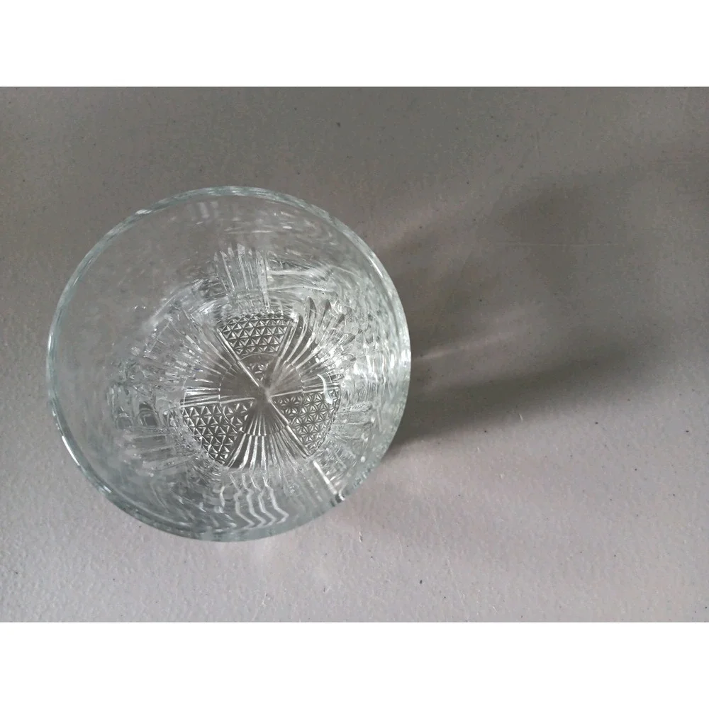 2 Italian Rocks Glass UNMATCHED Cut Glass Art‎ Deco Regency Luxury Barware Retro - Picture 2 of 10